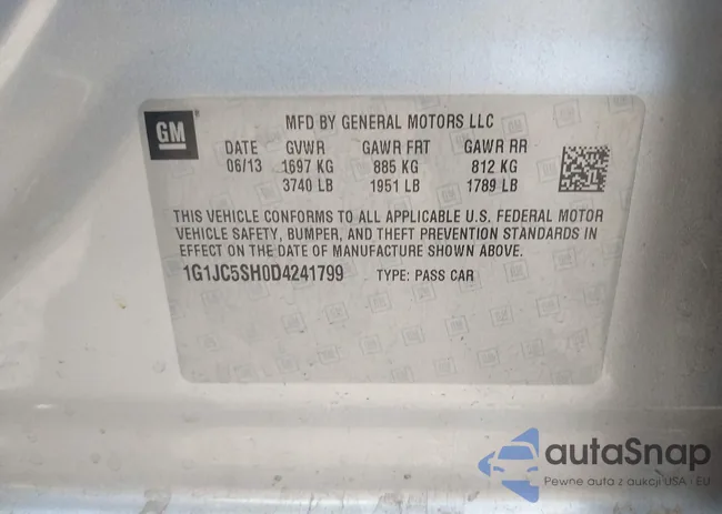 1G1JC5SH0D4241799: 43246041