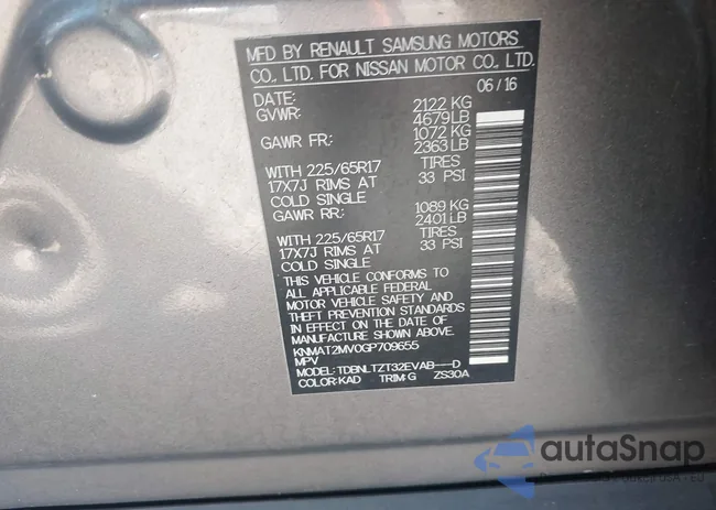 KNMAT2MV0GP709655: 43246062