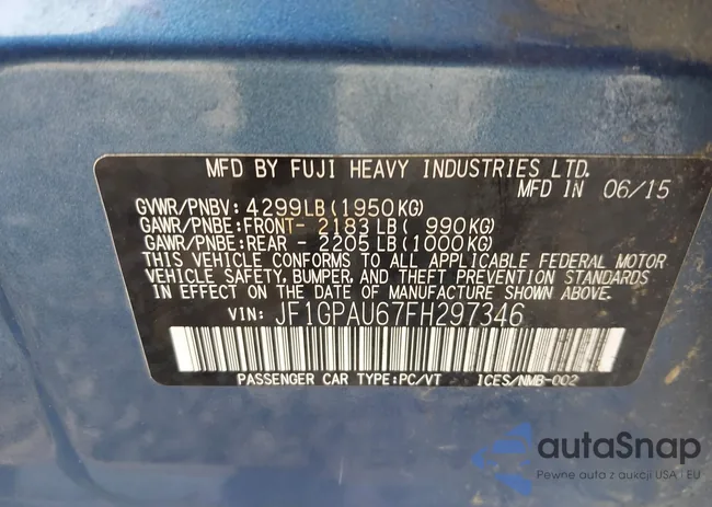 JF1GPAU67FH297346: 43246099