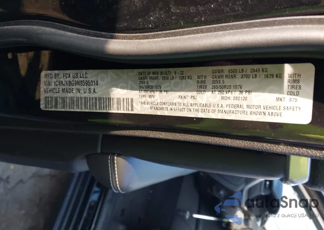 1C4RJKBG9N8595014: 43246108