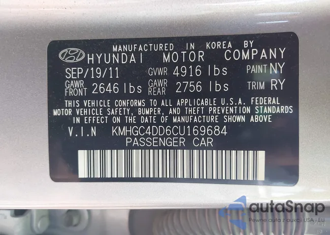 KMHGC4DD6CU169684: 43246149