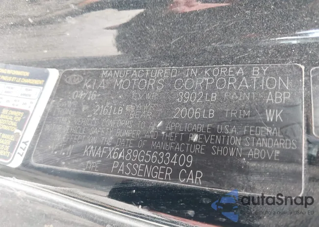 KNAFX6A89G5633409: 43246171