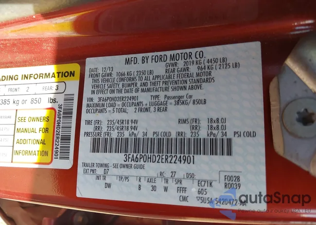 3FA6P0HD2ER224901: 43246192