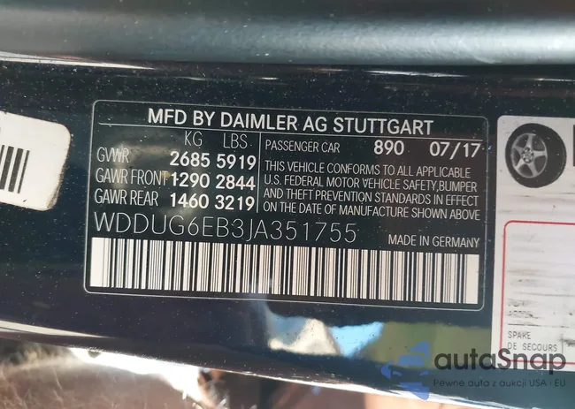 WDDUG6EB3JA351755: 43246247