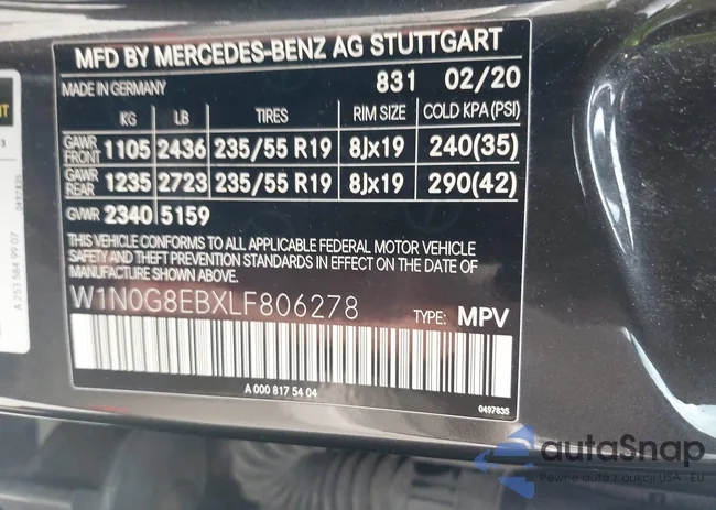 W1N0G8EBXLF806278: 43246314