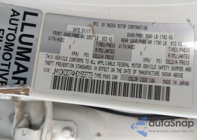 JM1DKDD74H0163773: 43246364