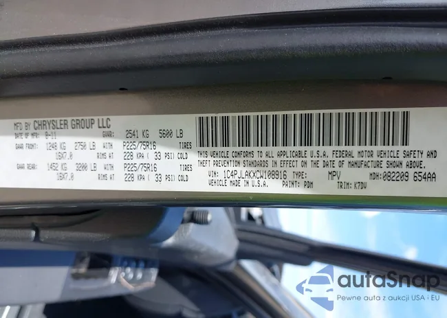 1C4PJLAKXCW108916: 43246376