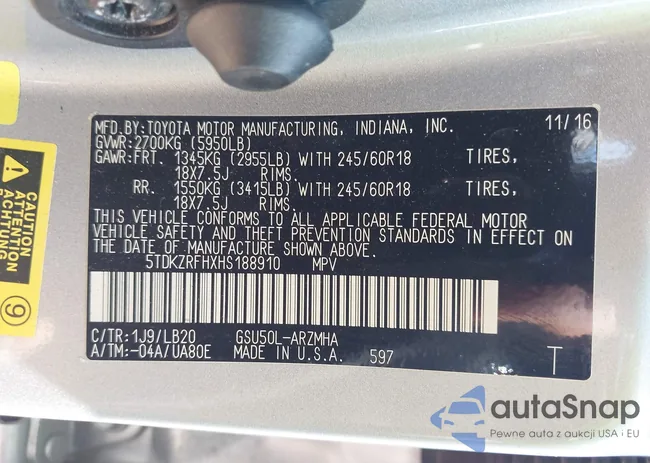 5TDKZRFHXHS188910: 43245508