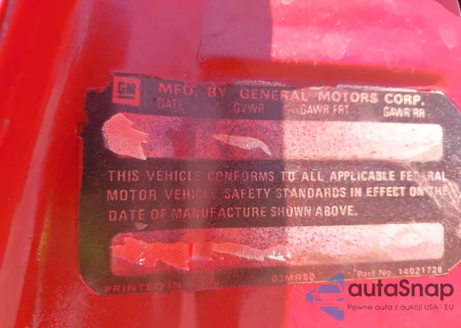 1GCCW80H5DR253378: 43245517