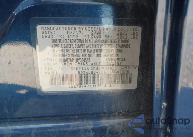 3N1AB7AP1HY334545: 43245555