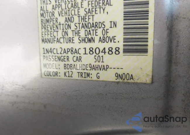 1N4CL2AP8AC180488: 43245669