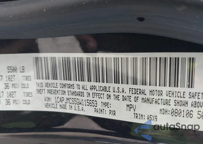 1C4PJMCS5GW115653: 43245771