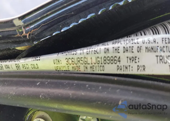 3C6UR5GL1JG189864: 43247102