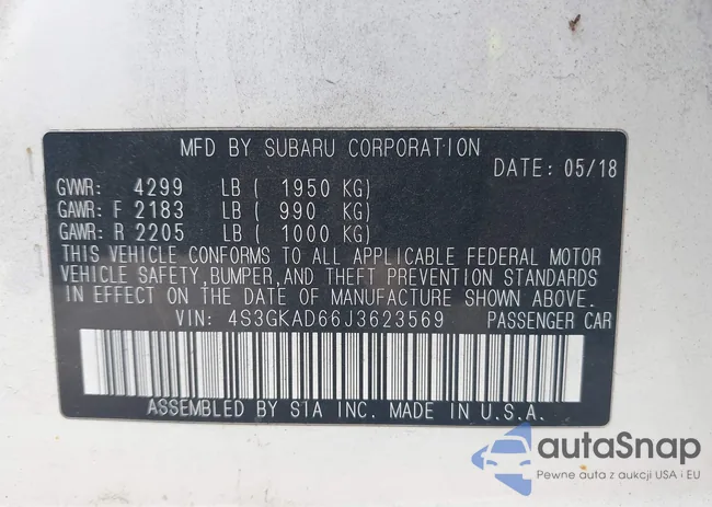 4S3GKAD66J3623569: 43247187