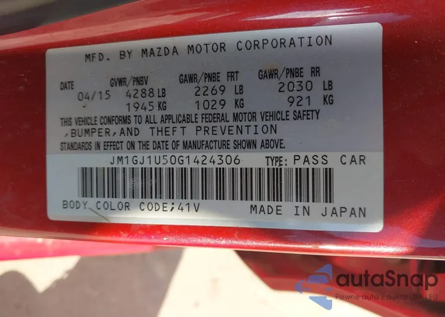 JM1GJ1U50G1424306: 43247206