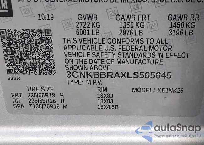 3GNKBBRAXLS565645: 43247286