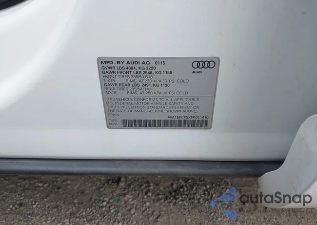 WA1EFCFSXFR011410: 43247309