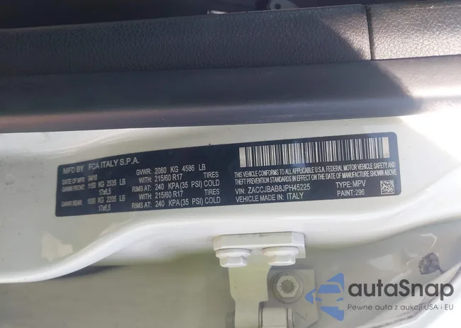 ZACCJBAB8JPH45225: 43246476