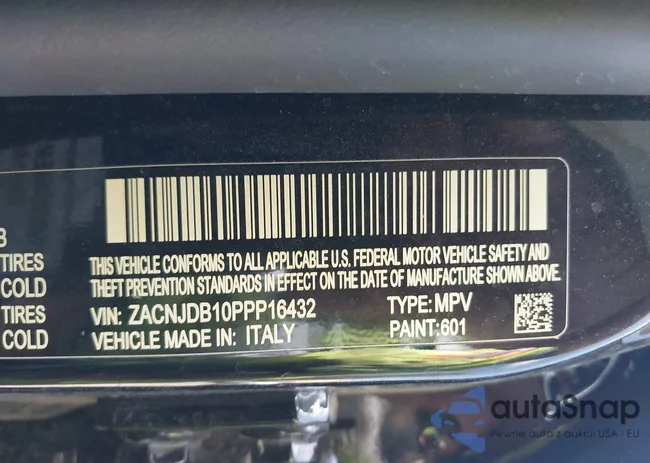 ZACNJDB10PPP16432: 43246578