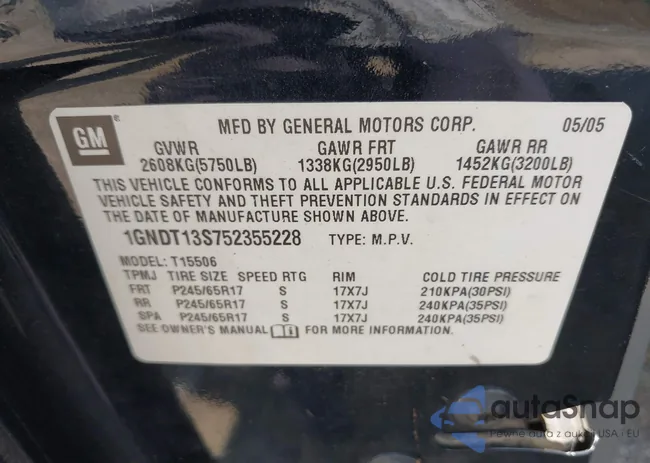 1GNDT13S752355228: 43246735