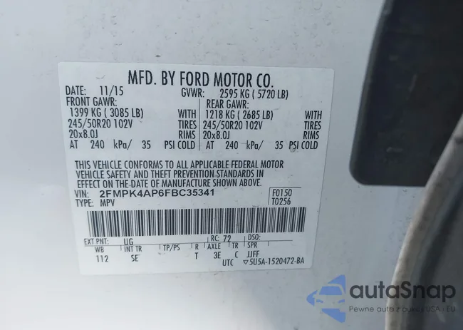 2FMPK4AP6FBC35341: 43246780