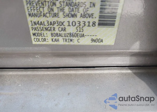 1N4AL3AP3DC103318: 43246785