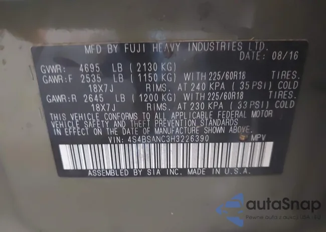 4S4BSANC3H3226390: 43247972