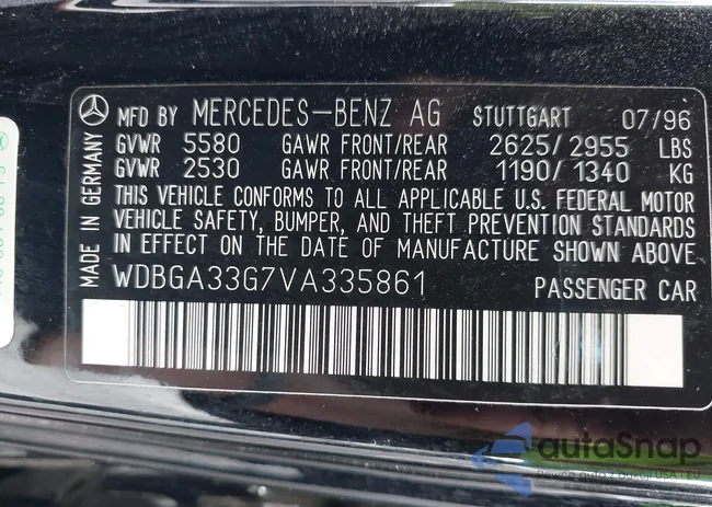 WDBGA33G7VA335861: 43247996