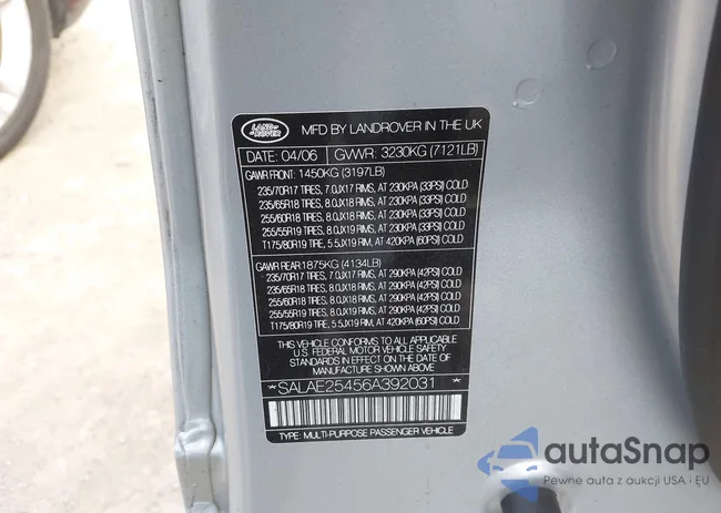 SALAE25456A392031: 43248111