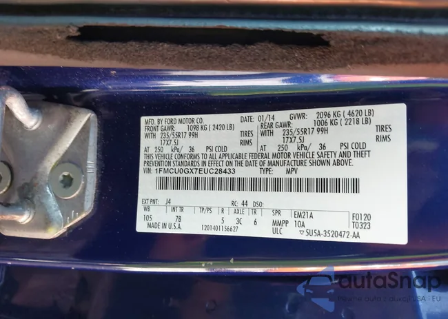 1FMCU0GX7EUC28433: 43248152