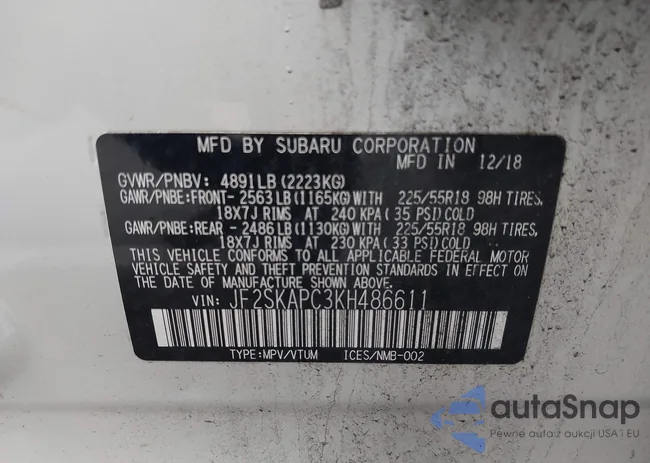 JF2SKAPC3KH486611: 43248282