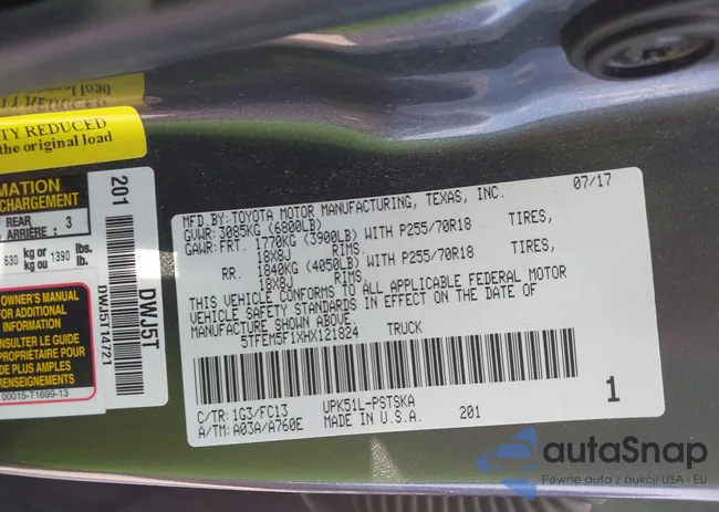 5TFEM5F1XHX121824: 43248327