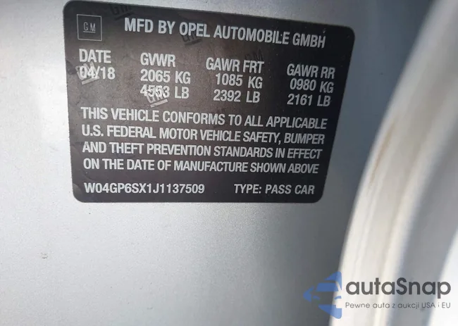 W04GP6SX1J1137509: 43247474