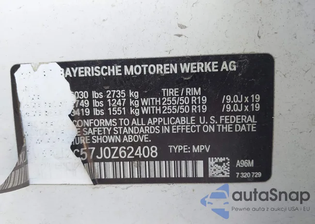 5UXKU2C57J0Z62408: 43247511