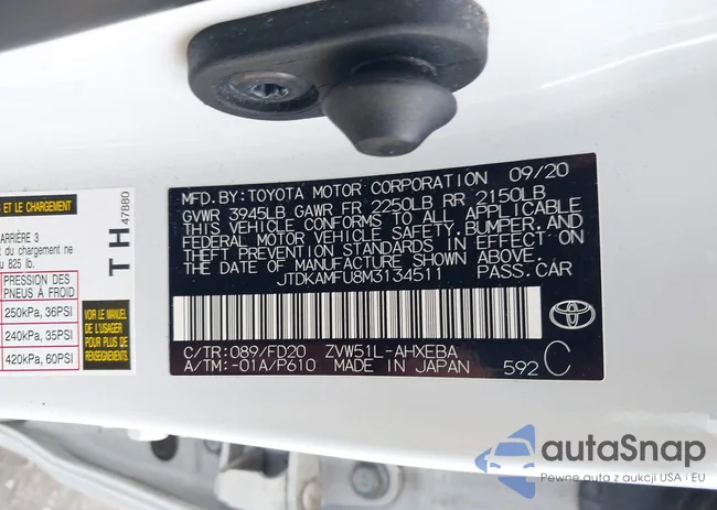 JTDKAMFU8M3134511: 43247559