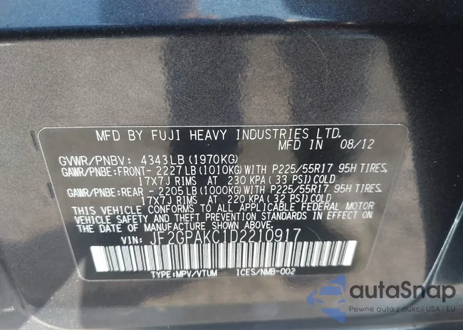 JF2GPAKC1D2210917: 43247751