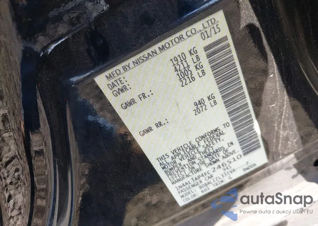 1N4AL3AP4FC246510: 43247767