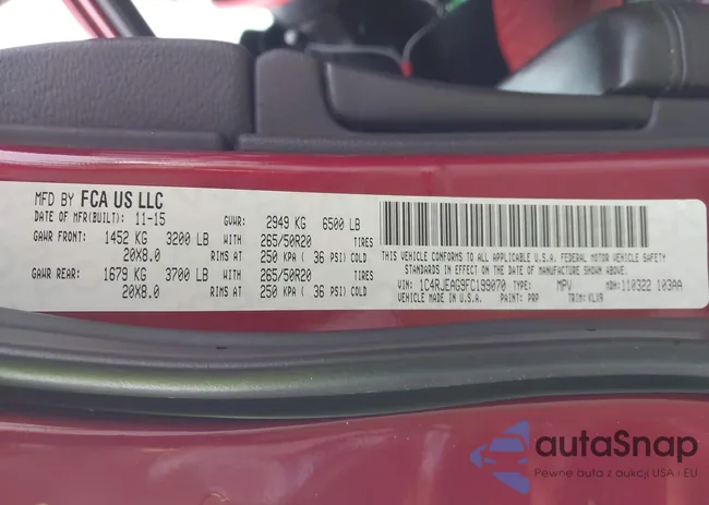 1C4RJEAG9FC199070: 43249128