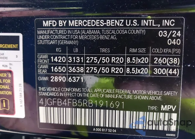 4JGFB4FB5RB191691: 43249172