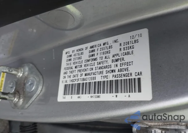 1HGCP3F70BA013599: 43249176