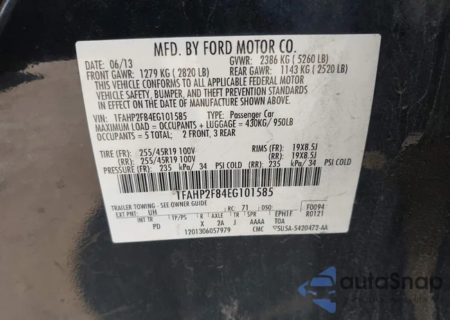 1FAHP2F84EG101585: 43249316