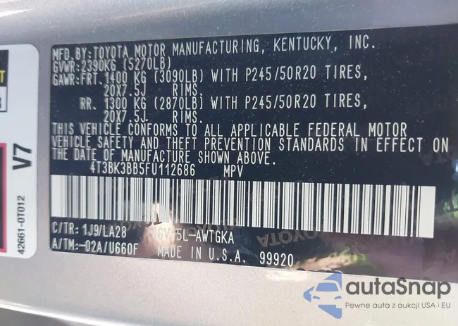 4T3BK3BB5FU112686: 43249378