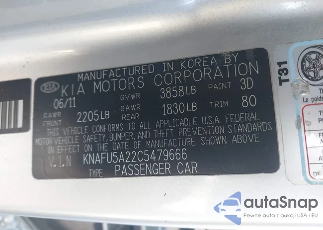 KNAFU5A22C5479666: 43248603