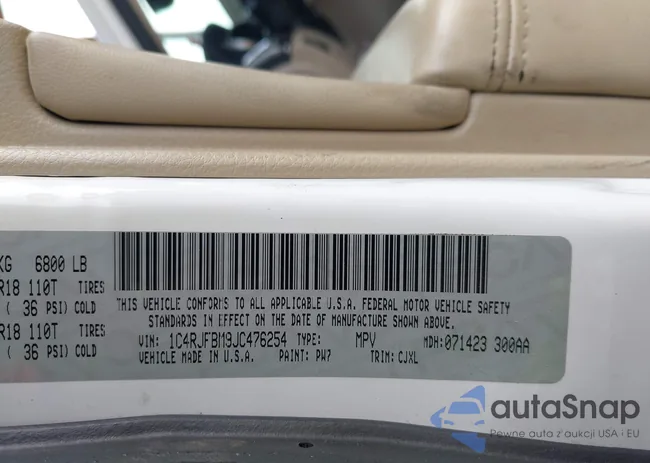 1C4RJFBM9JC476254: 43248615