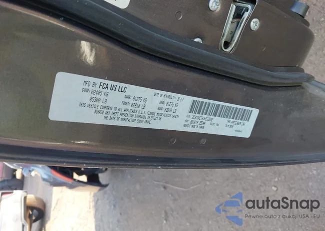 2C3CDXCT2JH133232: 43248725