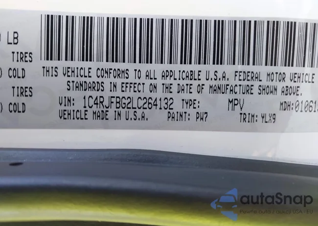 1C4RJFBG2LC264132: 43248748