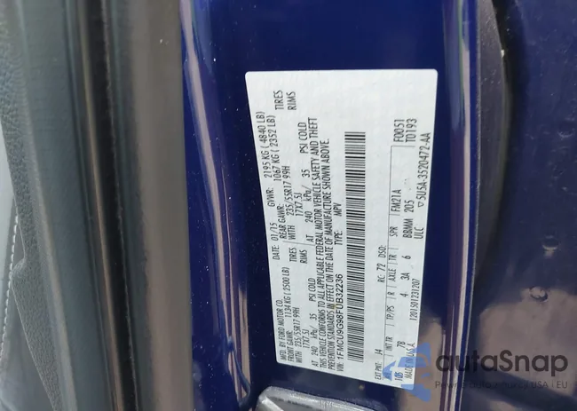 1FMCU9G98FUB32236: 43248764