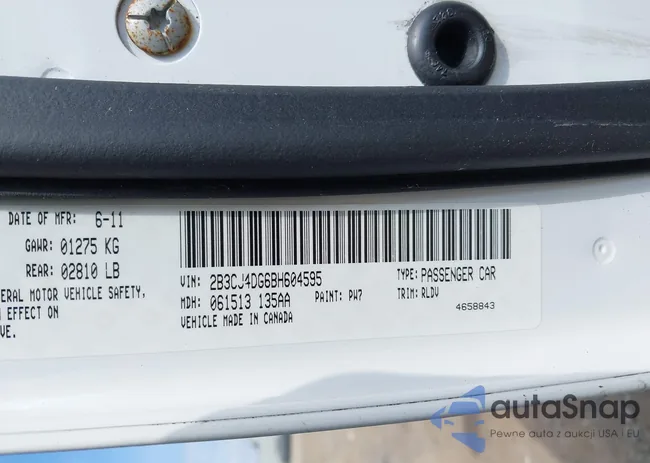 2B3CJ4DG6BH604595: 43248815