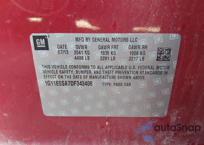 1G11E5SA7DF343408: 43249872