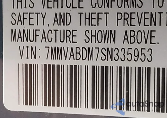 7MMVABDM7SN335953: 43249974